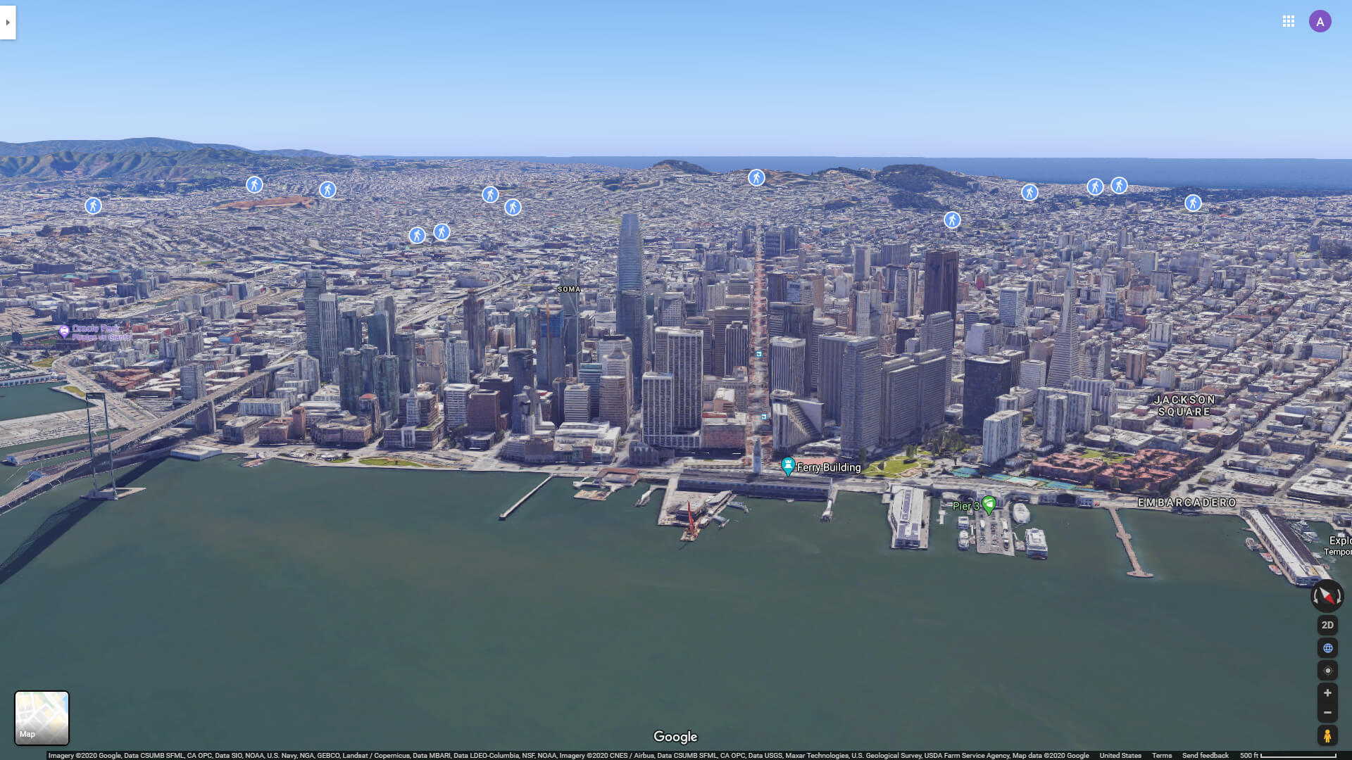 San Francisco City Center Aerial View